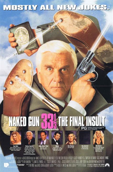 NAKED GUN Original DS Daybill Movie Poster Leslie Nielsen Priscilla Presley Moviemem