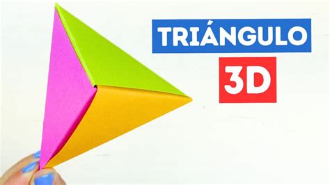 Cómo hacer un triangulo 3D de papel en origami Manualidades Play