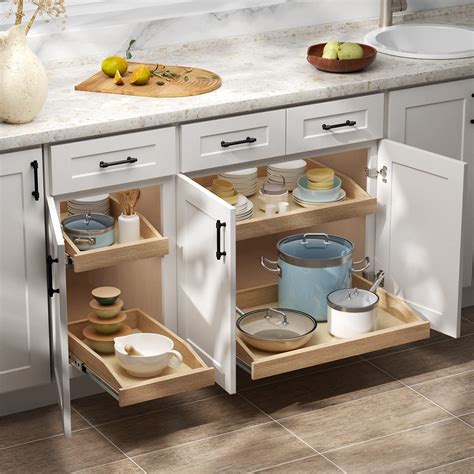 Kitchen Cabinet Shelves That Slide Lynk Professional Pull Out Cabinet