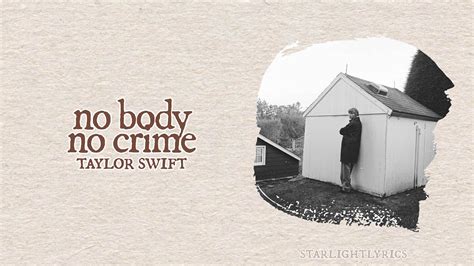 Taylor Swift No Body No Crime Ft Haim Lyric Video Hd Youtube