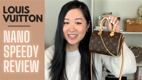 Louis Vuitton Nano Speedy Review Wear Tear What Fits Pros