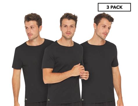 Lacoste Men S Essentials Cotton Crew Neck Tee T Shirt Tshirt Pack