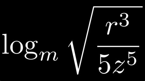 How To Expand A Logarithm That Has A Square Root Using The Properties