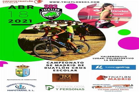 Valdemorillo acoge el Campeonato de Madrid de Duatlón Cros Escolar