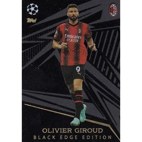 Offer Soccer Cards Olivier Giroud AC Milan Black Edge Match Attax 23 24