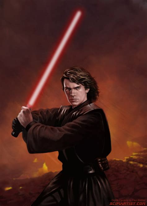 Anakin Sith Digital Painting by Paul Burrow