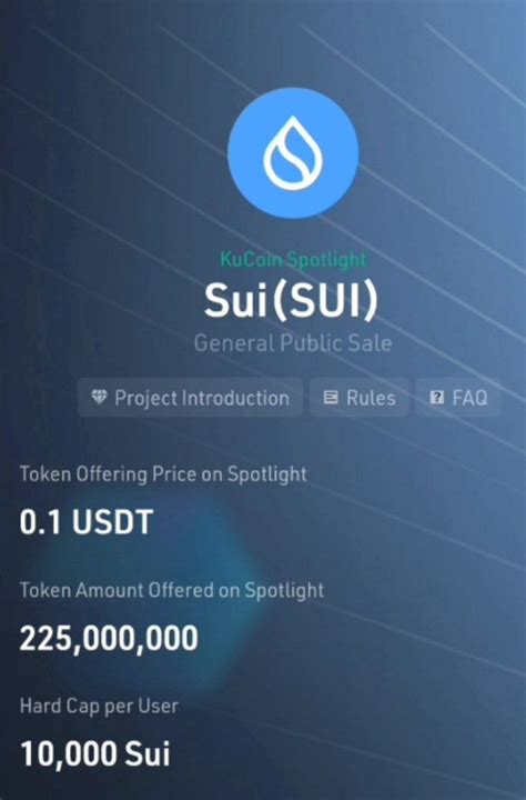 Kucoin Sui Token Pre Sale Join And Get Sui Token In Public Sale