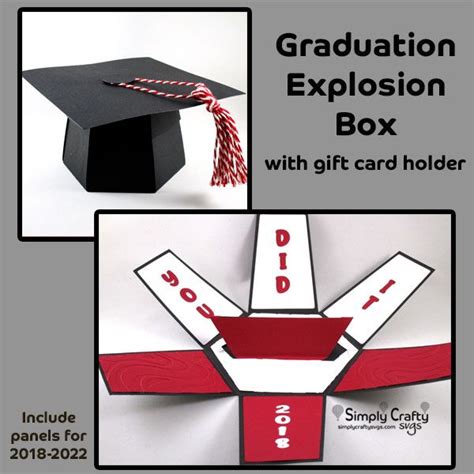 Graduation Explosion Box Explosion Box Exploding Box Card