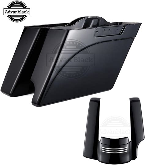 Amazon Moto Onfire Stretched Saddlebags Vivid Glossy Black 4 5