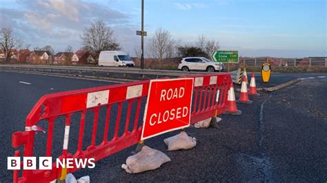 Derbyshire Road Closed After Storm Damages Building Bbc News