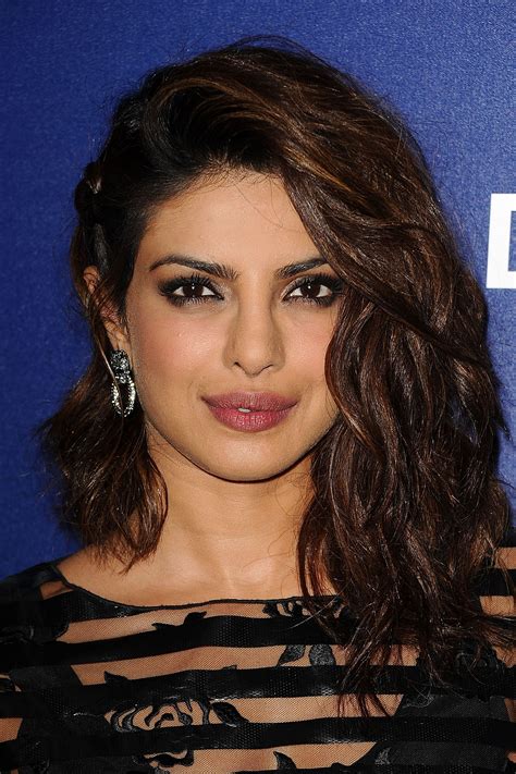 Priyanka Chopra Midlength Haircuts Wavy Hairstyles Medium Medium Hair Styles