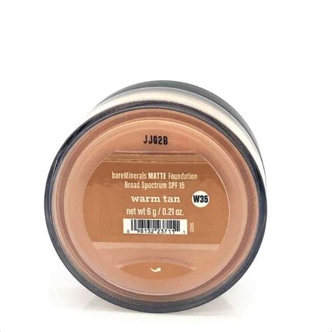 Bareminerals Matte Spf 15 Foundation Warm Tan W35 6g 021 Oz Ebay