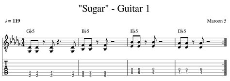 Guitar Lesson: How To Play "Sugar" by Maroon 5 - Paul Burke Guitar Tuition