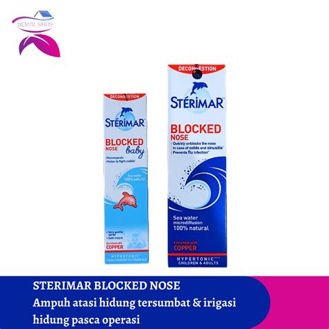 Jual Sterimar Blocked Nose Hypertonic Untuk Hidung Tersumbat