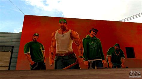 New Mural Grove Street Families For Gta San Andreas