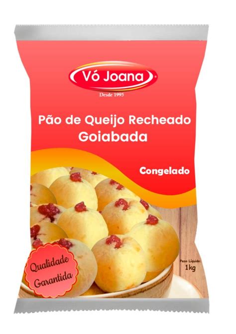 Pão de Queijo Recheado de Goiabada PAO DE QUEIJO VO JOANA