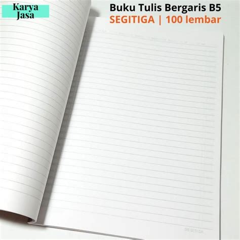 Jual Gretong Segitiga Buku Tulis Bergaris 100 Lembar Ukuran B5 Buku