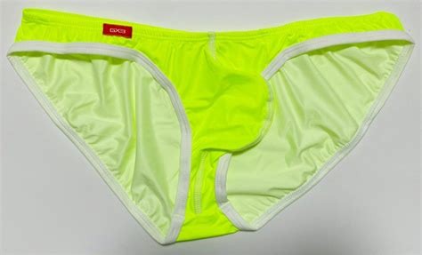 GX Neon Yellow V Bikini Underwear Men S Fashion Bottoms New Underwear On Carousell