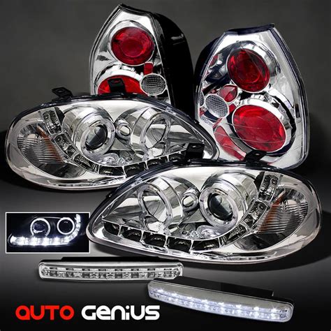 Buy 96 98 CIVIC 3DR LED PROJECTOR HEADLIGHTS ALTEZZA TAIL LIGHTS