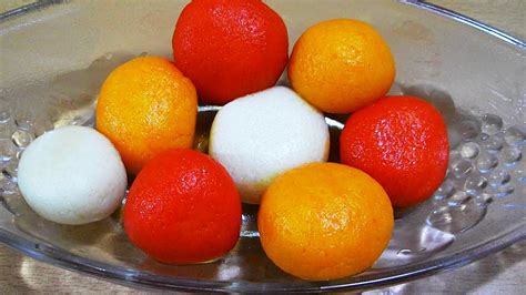 Colourful Rasgulla Indian Bengali Milk Dessert Sweets Recipe Youtube