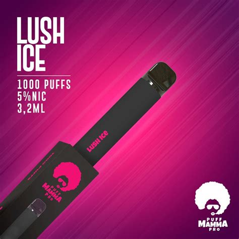 Pod descartável Puff Mamma Pro 1000 Puffs Lush Ice Vapor Gringo