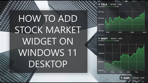 Add Stock Market Widget On Windows Desktop Youtube