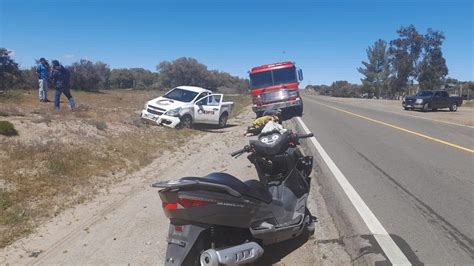 Motociclista Resulta Herido Tras Choque En La Carretera Tecate Mexicali