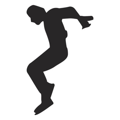 Parkour Jumping Silhouette Transparent Png Svg Vector File