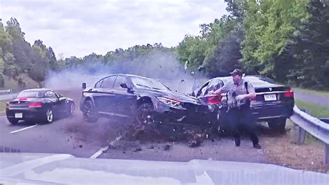 Dashcam Shows Out Of Control Car Nearly Hit Fairfax Officer In Wild