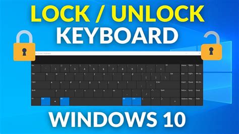 How To Lock Unlock Keyboard In Windows Pc Or Laptop Youtube