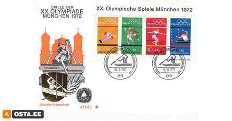 Ümbrik Olympiade München 1972 FDC 195582092 Osta ee