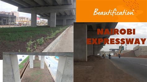 Nairobi Expressway Beautification Program Ongoing Along Mombasa Road