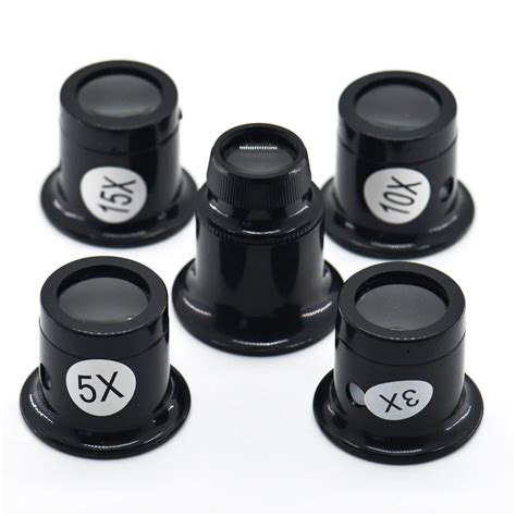 Watch Repair Tool 4Pcs Set Eye Loupe Magnifiers 5x 10 15x 20x Kit