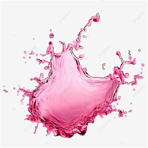 Splash Water With Pink Color Splash Water Pink Png Transparent