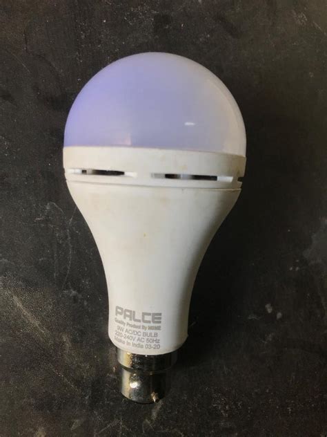 Palce Round W Ac Dc Rechargeable Led Bulb B At Rs Piece In