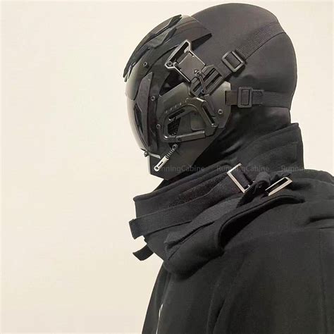 Cyberpunk Maske Rave Maske Maskerade Maske Techwear Etsy De