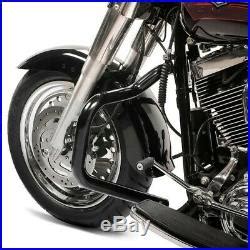 Pare Cylindre Mustache Pour Harley Davidson Softail 2000 2017 Noir