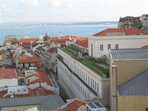 Lissabon Oktober Lissabon Blick Vom Elevador De Santa Justa