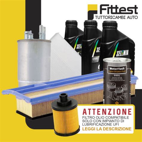 Kit Tagliando Grande Punto 1 3 75 Multijet Fiat EVO Selenia 5W40 IMP