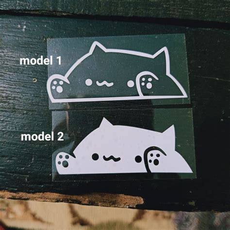 Jual Sticker Stiker Cutting Kucing Pentol Cute Cat Cat Pentol Lucu