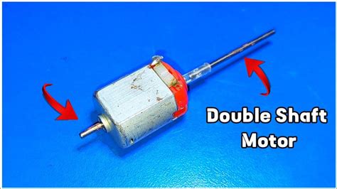 How To Make Double Side Dc Motor How To Make Dual Shaft Dc Motor Double