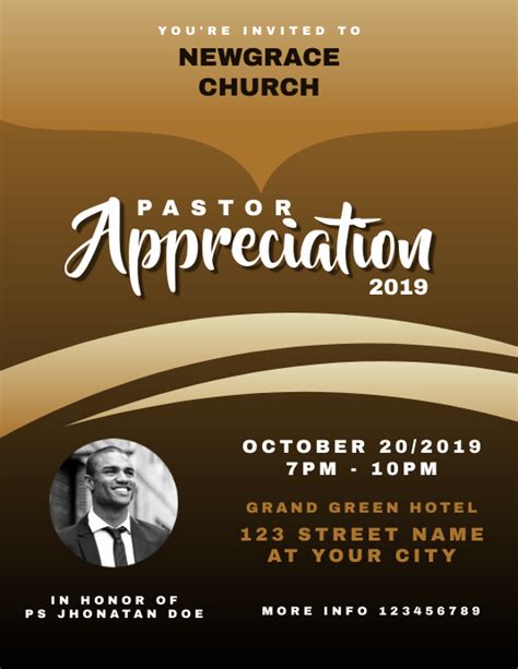 Pastor Appreciation Flyer