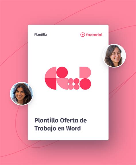 Plantilla Oferta De Empleo De Trabajo En Word Factorial