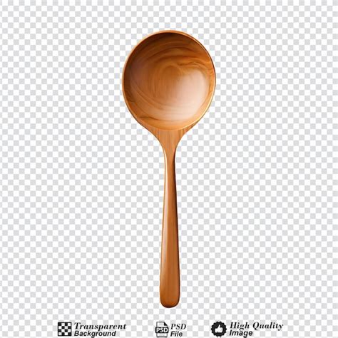 Premium PSD Wooden Spoon Isolated On Transparent Background