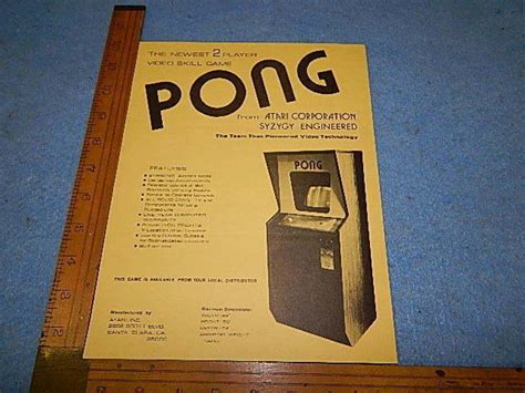 Pong (1972), Video Game - Guide to Value, Marks, History | WorthPoint Dictionary