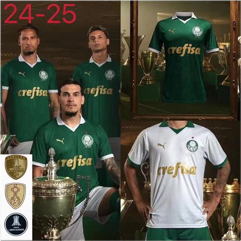 Palmeiras 2024 2025 Novas Camisas E De Futebol Masculino Para Casa Fora