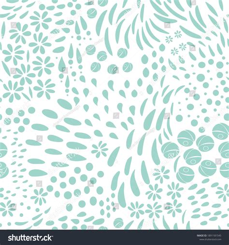 Vector Organic Seamless Abstract Background Botanical Stock Vector