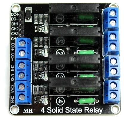 Módulo Rele de Estado Sólido 4 Canales Ja Bots