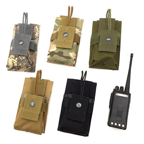 Molle Walkie Talkie Bag Tactical Radio Case Holder Holster Talkie