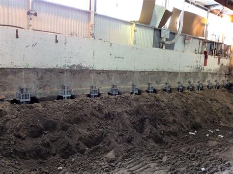 Commercial Foundations Helical Pier And Tieback System In Nyssa